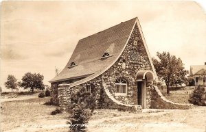 G41/ Fairbury Nebraska RPPC Postcard 1949 Boy Scouts Lodge Highland Park