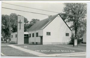 First Baptist Church Benson Minnesota Real Photo RPPC 1950s postcard