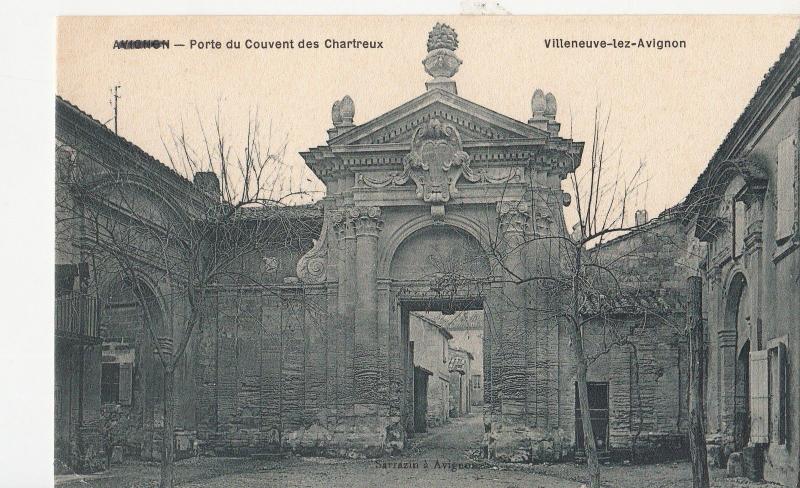 BF12323 avignon porte du couvent des chartreux france front/back image