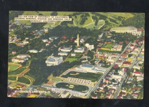 BERKELEY CALIFORNIA BEARS UNIVERSITY FOOTBALL STADIUM VINTAGE POSTCARD