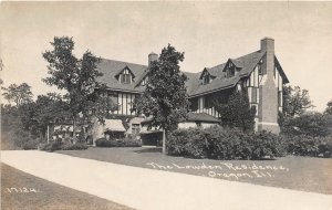 DR2/ Oregon Illinois Real Photo RPPC Postcard c1910 Lawden Residence