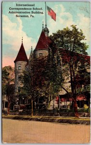 1918 Int'l Correspondence School Administration Building Scranton PA Postcard