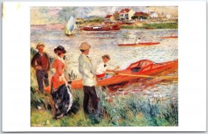 VINTAGE POSTCARD OARSMEN AT CHATOU BY RENOIR AT NATIONAL GALLERY OF ART