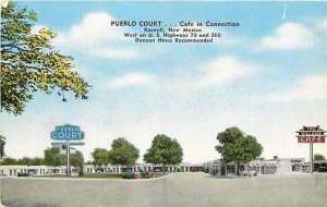 NM, Roswell, New Mexico, Pueblo Court Motel, Kropp Co No 3282