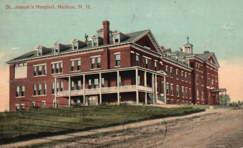 Vintage Postcard St. Joseph's Hospital Medical Building Nashua New Hampshire NH