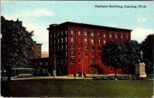 Lansing MI Michigan  OAKLAND BUILDING~Bijou Theatre DESTROYED? ca1910's Postcard