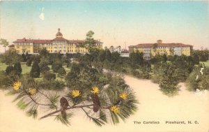 Hand Colored Postcard The Carolina Hotel Pinehurst NC Albertype