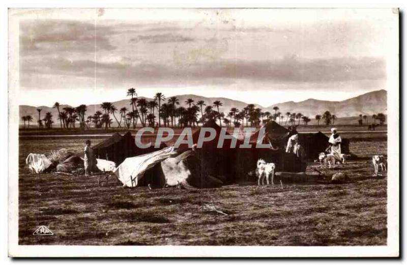 Algeria Old Postcard Scenes and Types nomad camp