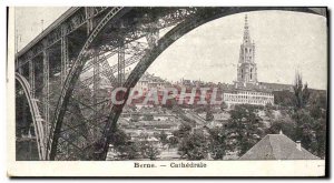 Old Postcard Bern Cathedral