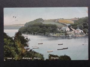 Cornwall: TRURO Malpas Ferry c1906 Old Postcard