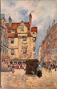 Tucks 772 John Knox's House, Edinburgh c1908 Vintage Postcard O42