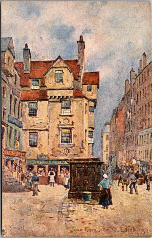 Tucks 772 John Knox's House, Edinburgh c1908 Vintage Postcard O42