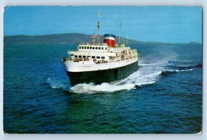 Yarmouth Nova Scotia Canada Postcard Yarmouth Bar Harbor Ferry Bluenose 1959