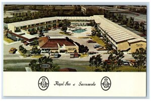 c1950 Royal Inn Sacramento Halyard Boulevard West Sacramento California Postcard