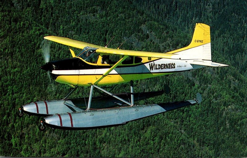 Airplane Wilderness Airline Cessna A185F Skywagon Over Bella Coola Valley Bri...