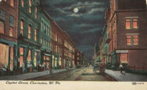 CHARLESTON , West Virginia, 1908 ; Capitol Street at night