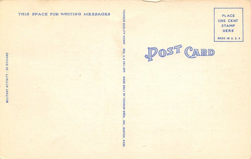 Radio Signal Corps in Action US Army WWII era postcard