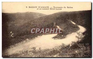 Old Postcard Ballon d'Alsace and the Ballon Tournants knew summit Lalloz Hotel