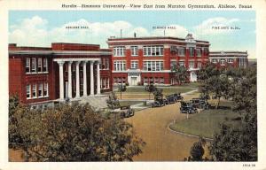 Abilene Texas Marston Gym Simmons University Antique Postcard K102713