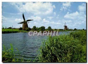 Modern Postcards Hollandse Molen Kinderdijk