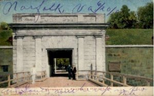 Entrance to Fort - Fortress Monroe, Virginia