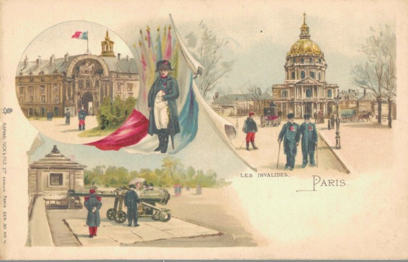 France Les Invalides Paris Litho 03.37