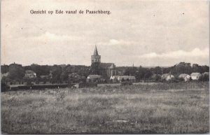 Netherlands Gezicht op Ede vanaf de Paasberg Vintage Postcard 03.83