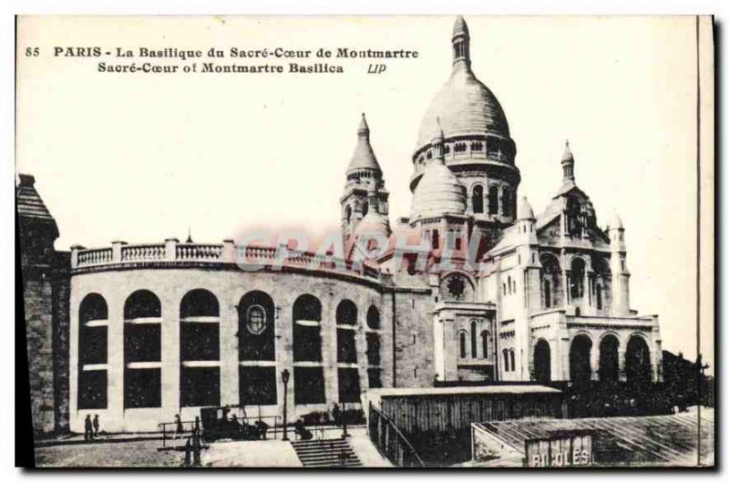 Postcard Old Paris Basilica of the Sacred Heart of Moutmartre