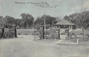 LP44   Decatur Illinois Postcard Fairview Park Entrance