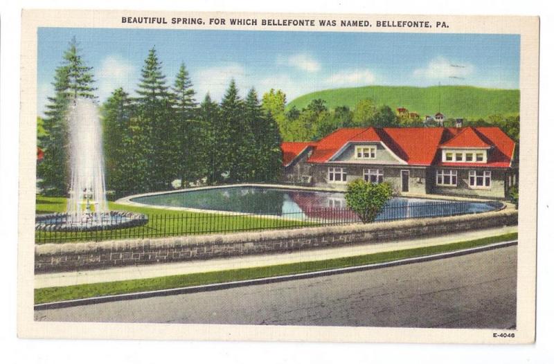 Bellefonte PA Beautiful Spring 1941 Linen