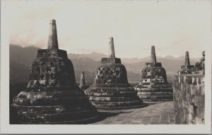 Indonesia Borobudur Buddhist Temple Magelang Central Java Bells RPPC C150