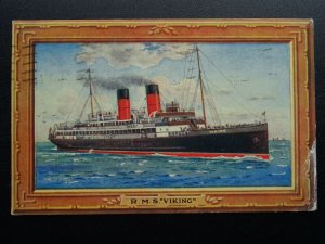 Shipping Isle of Man R.M.S. VIKING Passenger Ferry c1920s Postcard