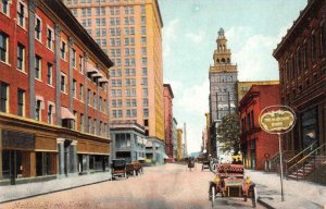 Madison Street Scene TOLEDO Lucas County, Ohio c1910s Vintage Postcard