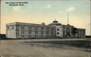 Plymouth Massachusetts MA House of Corrections c1900s-10s Postcard