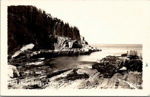 Ogunquit Maine Bald Head Cliff RPPC 1938 E.D. Putnam Photo Postcard V18