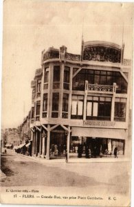 CPA Flers - Grand rue vue prise (195932)