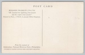 Pennsylvania~Benjamin Franklin Portrait~Vintage Postcard