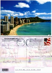 Wainiki Beach and Diamond Head, Hawaii (26114