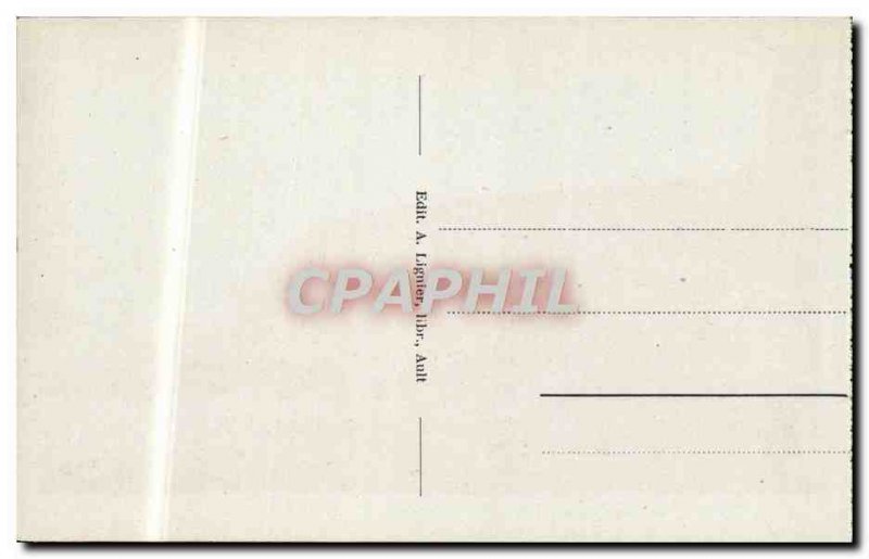 Old Postcard The Ault Beach and Cliffs