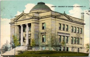 Postcard OH Hamilton County Library University of Cincinnati 1913 B9