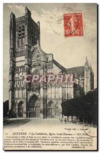 Old Postcard Auxerre The Cathedral Church of Saint Etienne