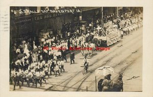 IA, Davenport, Iowa, RPPC, Sunday School Rally Day, 1910 PM, Photo