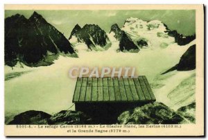 Old Postcard Mountaineering Refuge White Glacier The Jewel cases and Great Sagne