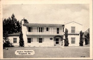 View of Modern Two Story Residence, Kingsland GA Vintage Postcard V58