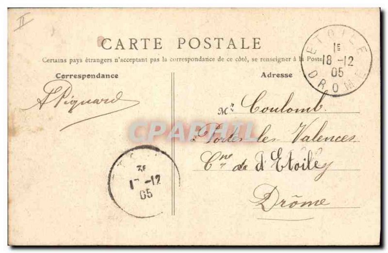 Old Postcard Montlucon courthouse