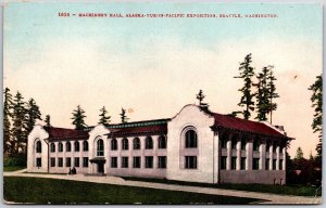 1909 Machinery Hall Alaska Yukon Pacific Exposition Seattle Washington Postcard