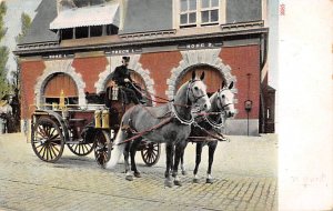 Cenral Falls, 1907 Rhode Island, USA Fire Department Writing on Back 