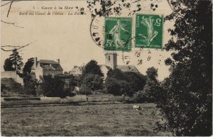 CPA CAEN Caen a la Mer - Bord du Canal de l'Orne - La Pature (1229973)