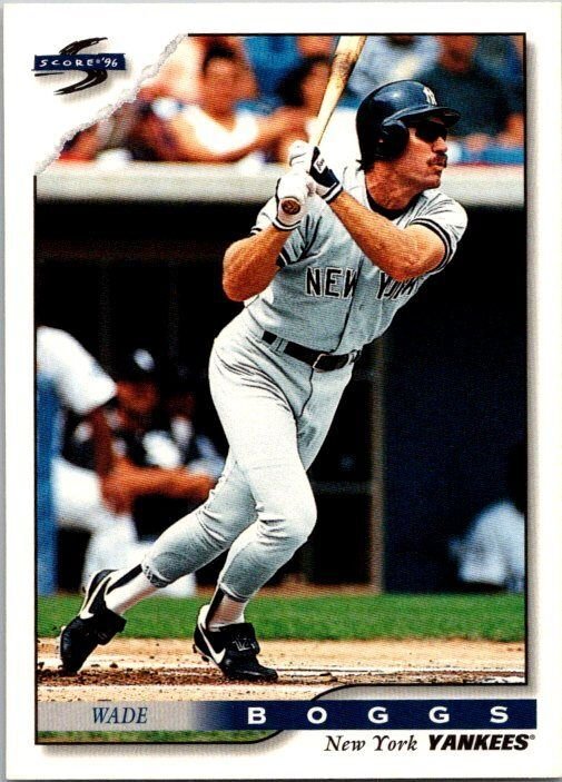 1996 Score Baseball Card Wade Boggs New York Yankees sk20741