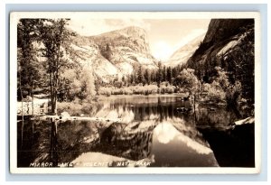 C.1910 Yosemite Valley California Mirror Lake Real Photo RPPC Postcard 2 P165